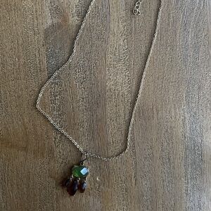 Gold necklaces with turquoise teardrop pendant